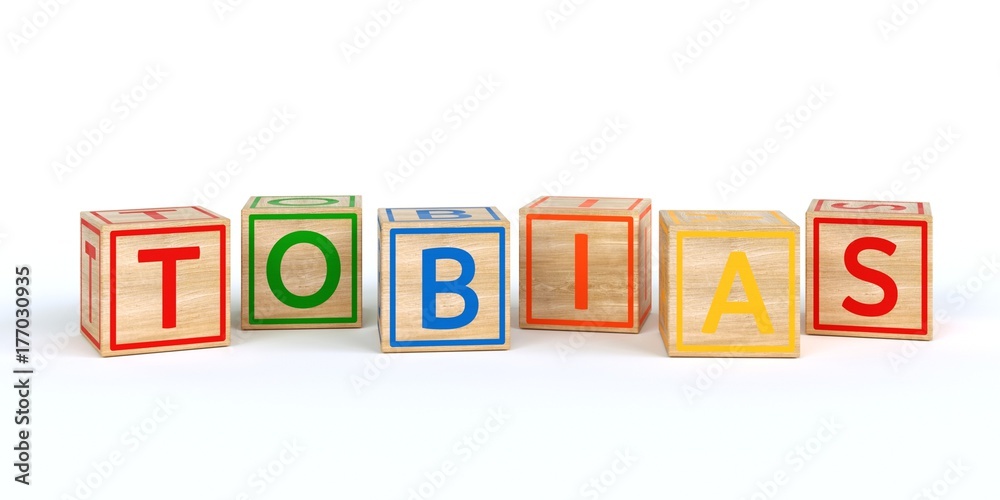 Name Tobias bunte Würfel