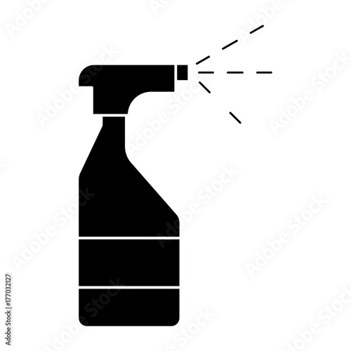 water spray bottle icon, illustration, vector sign on isolated background