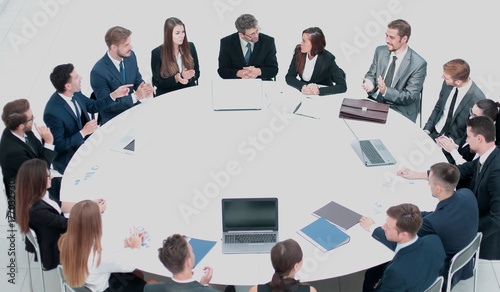 Business conference. Business meeting. Business people in formal