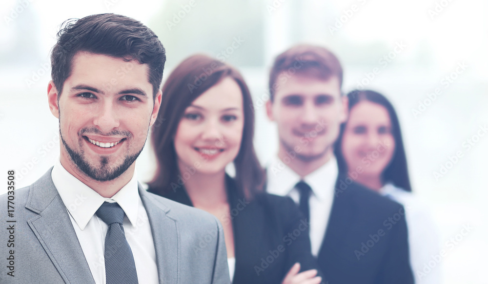 Successful business group working at the office Successful business group working at the office