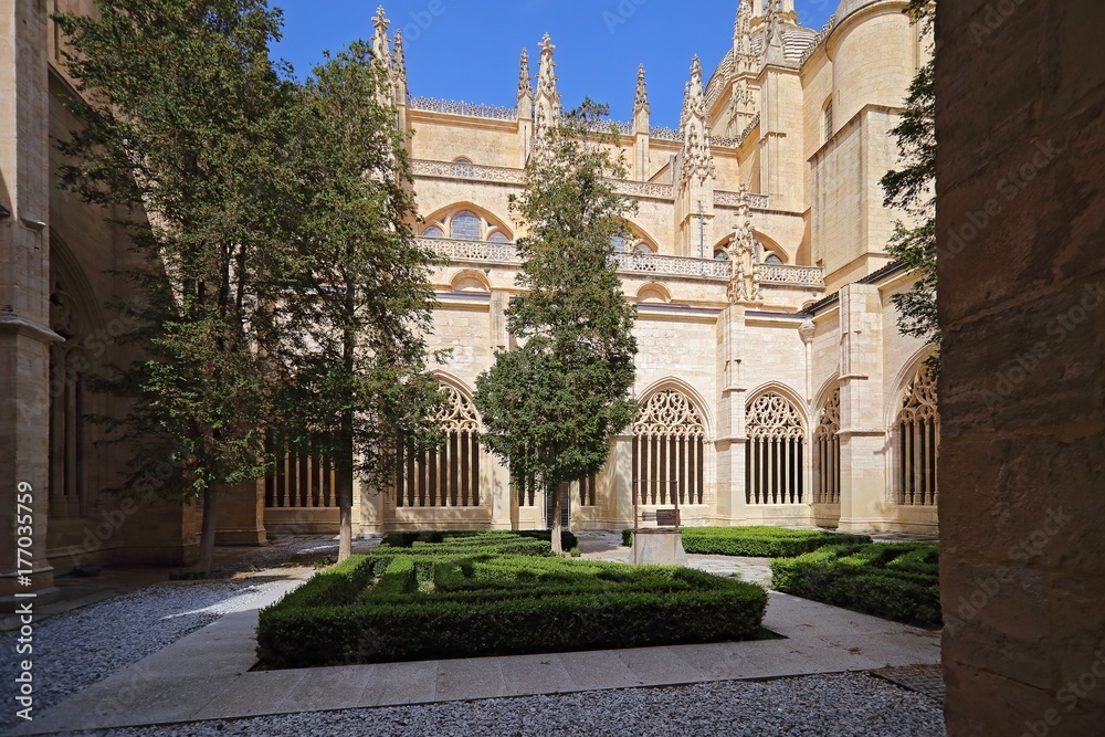 Segovia cathedral cloister, Spain