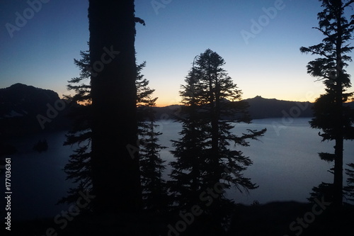 Crater Lake Sunset 