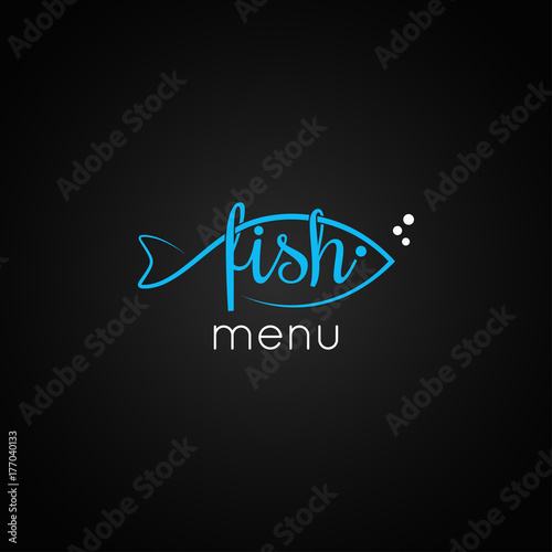 fish seafood design vector background