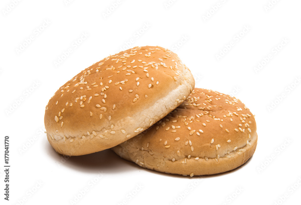 hamburger buns isolated hamburger buns isolated