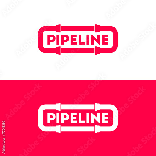 Pipes Logo. Plant Pipe. Works. Plumbing. Pipeline service. Corporate vector design template Isolated. 