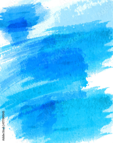 Abstract Blue Watercolor Background