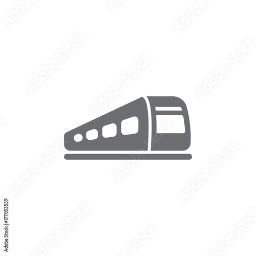 Train icon. Simple Set of Transport Vector Line Icons. photo