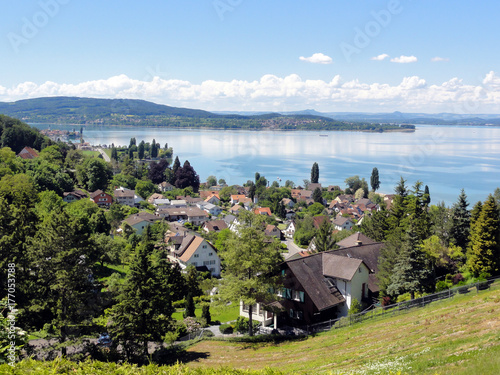Herrlicher Blick auf den Untersee Bodensee Salenstein Thurgau Schweiz photo