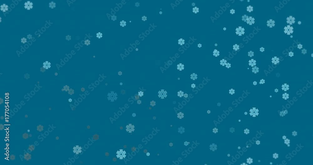 snowflake blue icons motion background. snowflake blue icons motion background.