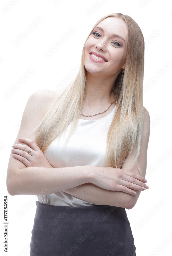 close-up. Portrait of a young business woman. close-up. Portrait of a young business woman.