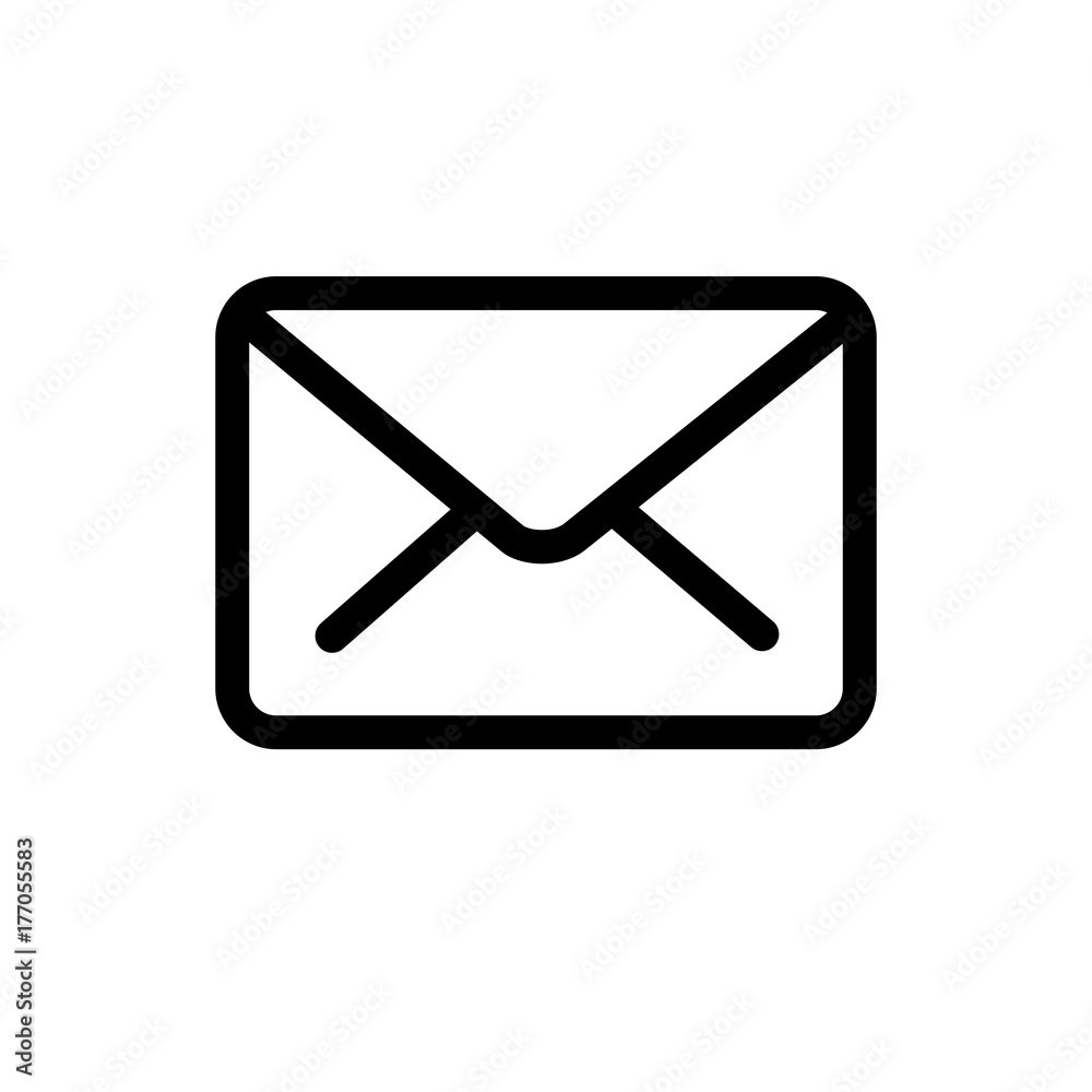 Envelope icon, flat vector graphic on isolated background. Envelope icon, flat vector graphic on isolated background.