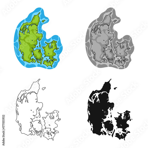 Country, single icon in cartoon style.Country, vector symbol stock illustration web.