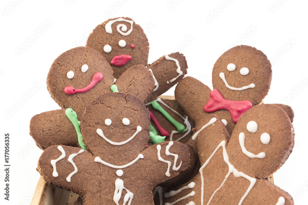 Gingerbread Cookies in a Wooden Box Gingerbread Cookies in a Wooden Box