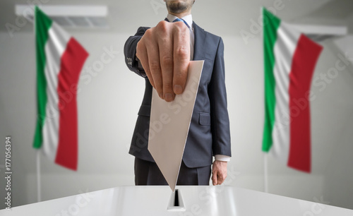 Obraz na plátně Election or referendum in Italy