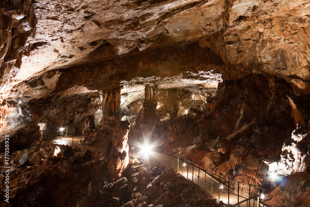 Scene from the amazing bulgarian cave Saeva Dupka
