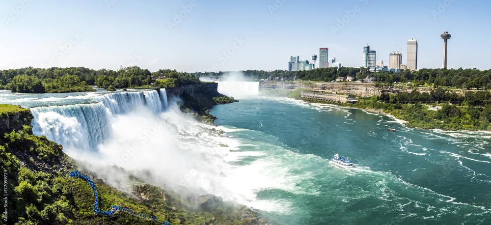 Niagara Falls Panorama - New York, USA