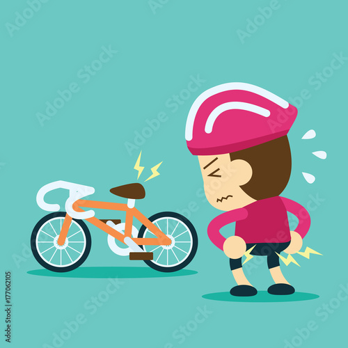 cyclists butt hurt from long rides because the problem with the bike seat
