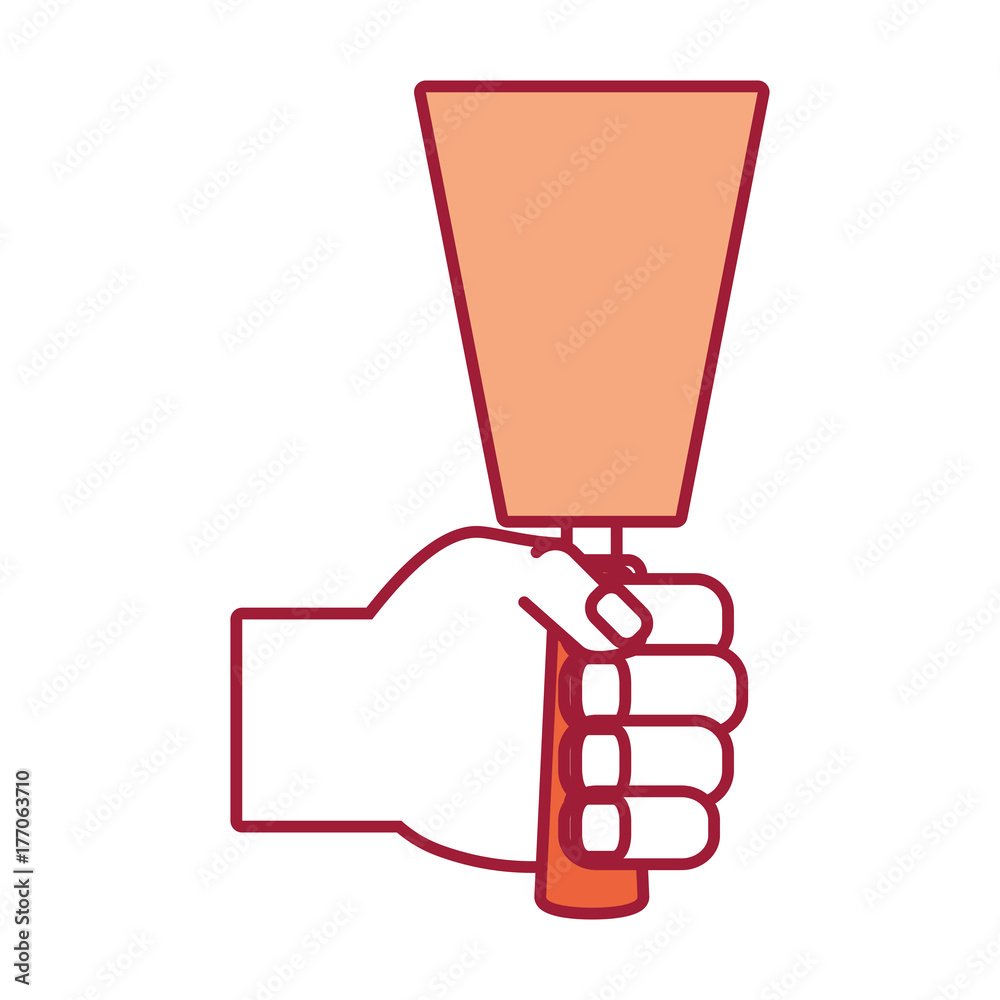 hand with spatula vector illustration hand with spatula vector illustration