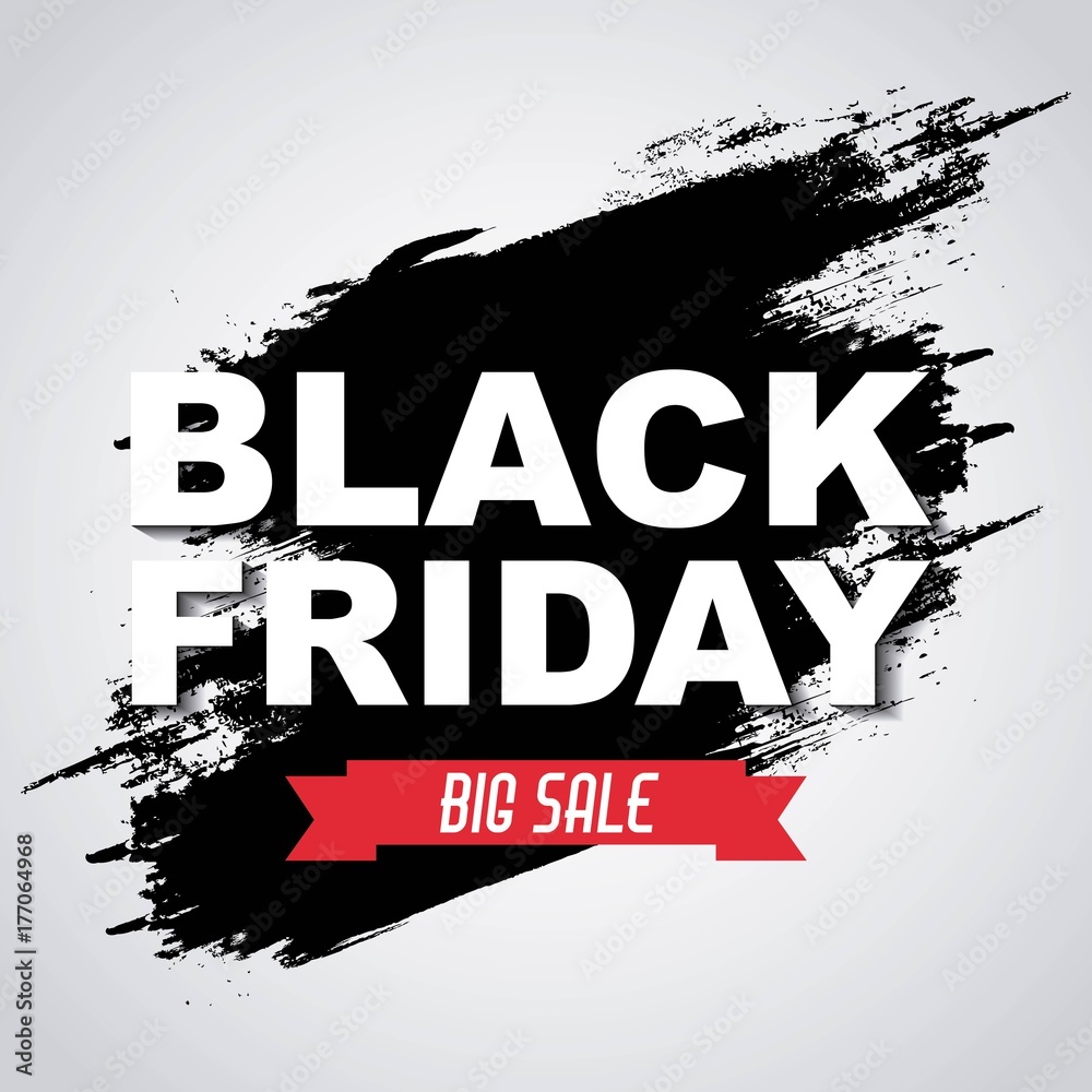 black friday big sale banner invitation promotion