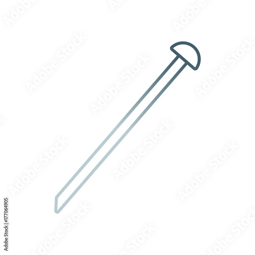 iron nail  vector illustration © djvstock