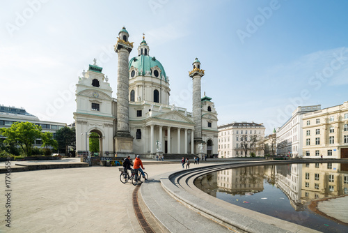 Visiting St. Charles's Church in Vienna, Austria’s capital