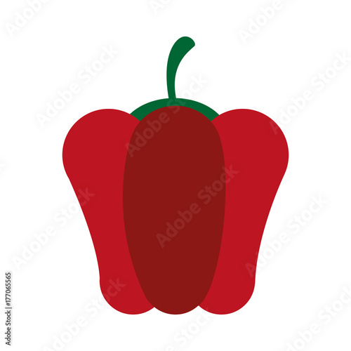 bell pepper vegetable icon image vector illustration design 