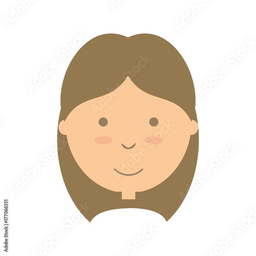 cartoon girl icon