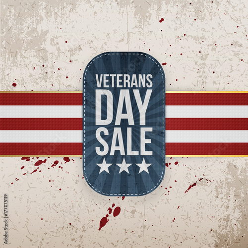 Veterans Day Sale Holiday Banner