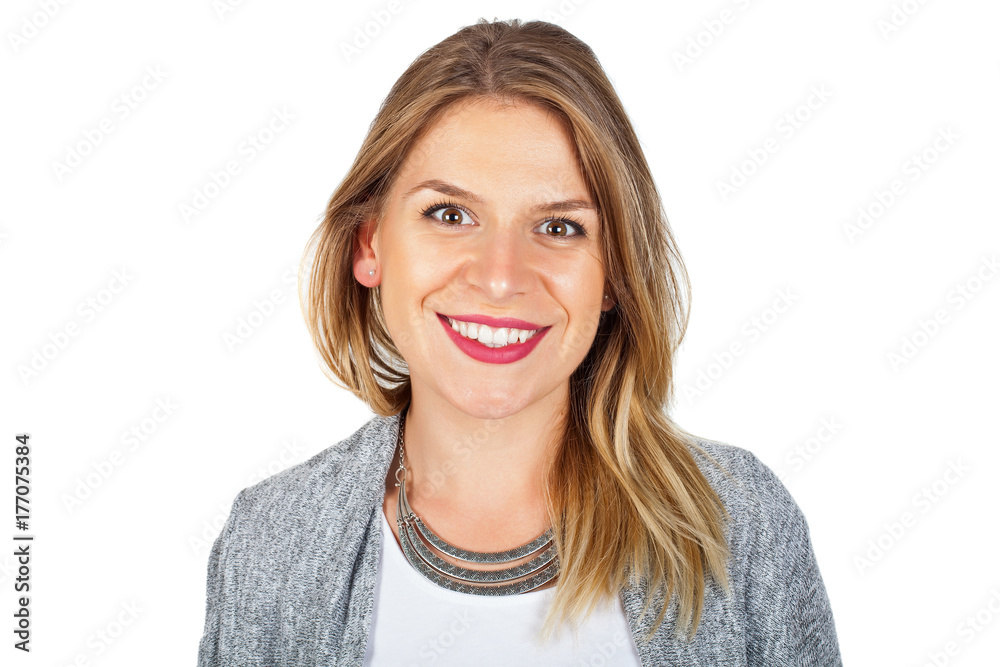 Charming young woman portrait
