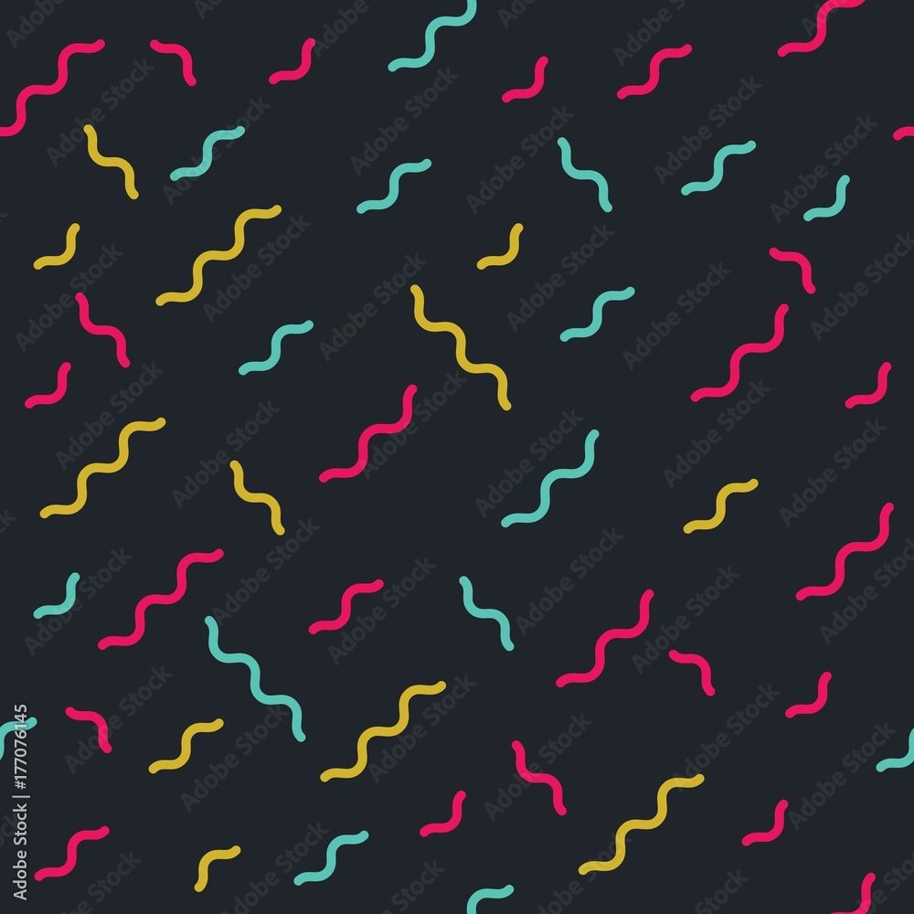 Abstract seamless pattern memphis styles. Colorful geometric background set, Vector illustration Abstract seamless pattern memphis styles. Colorful geometric background set, Vector illustration