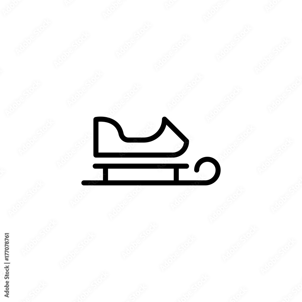 Christmas flat icon.