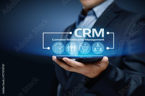 CRM Customer Relationship Management Business Internet Techology Concept photo