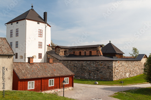 Remains of the medieval castle in Nykoping, Sweden