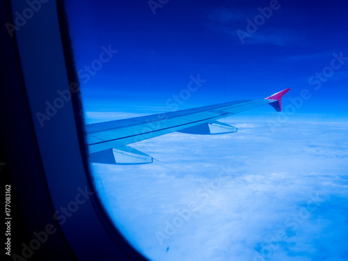 view of the airplane window