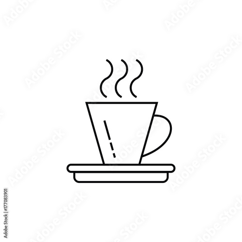 Coffee maker icon logo design illustration