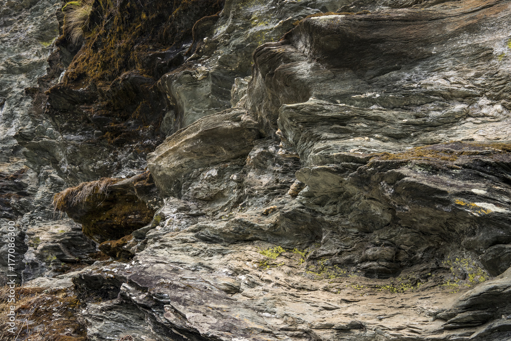 Mountain rocks closeup texture