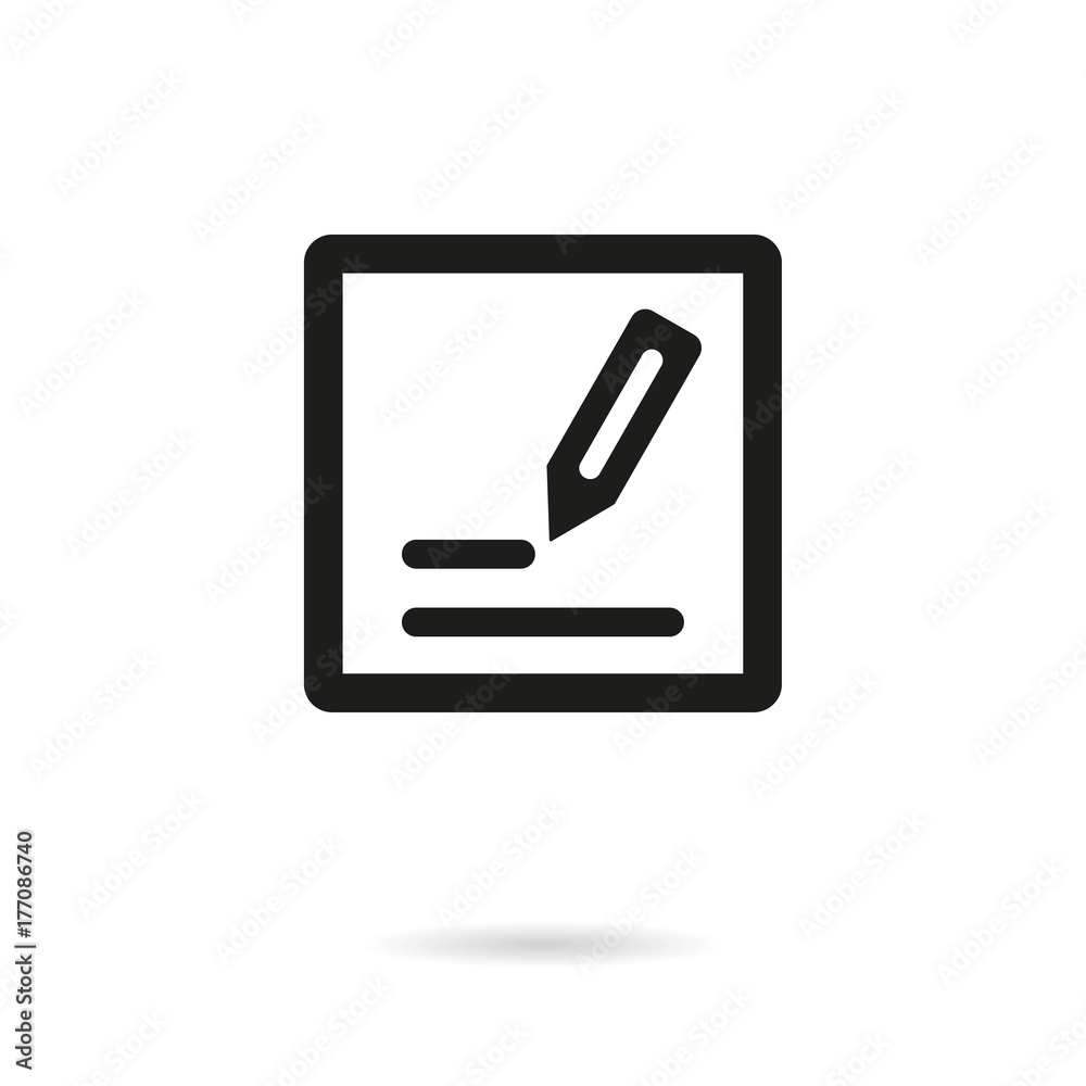 Registration vector icon. Registration vector icon.