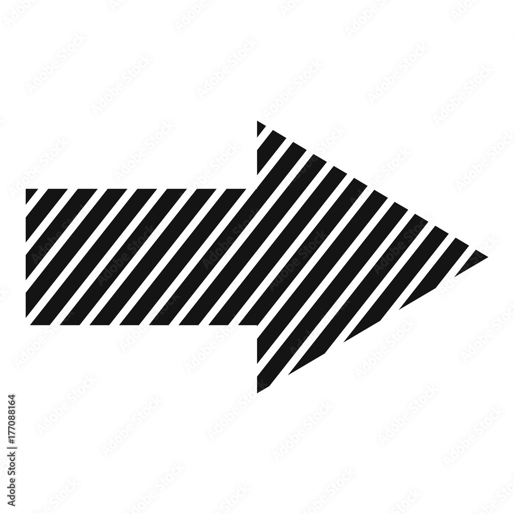 Arrow icon in black vector simple Arrow icon in black vector simple