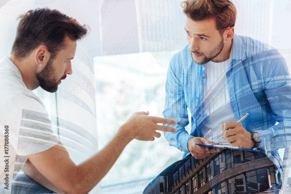 Fototapeta premium Professional psychiatrist and his patient