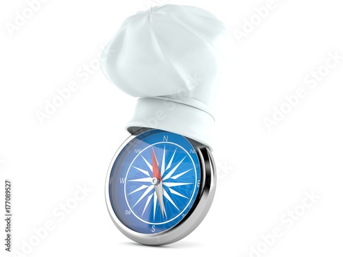 Cooking hat with compass