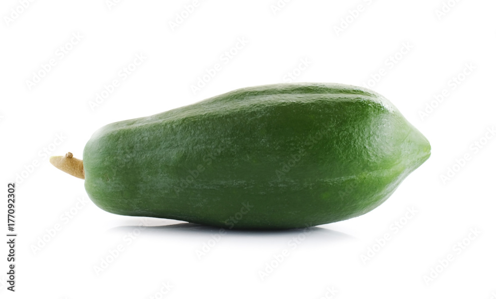 papaya close up isolated on white background papaya close up isolated on white background