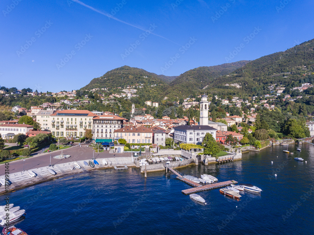 City of Cernobbio, lake of Como in Italy