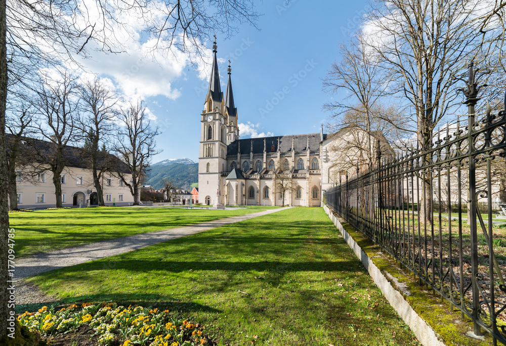 Obraz premium Visit to Admont Abbey in Styria