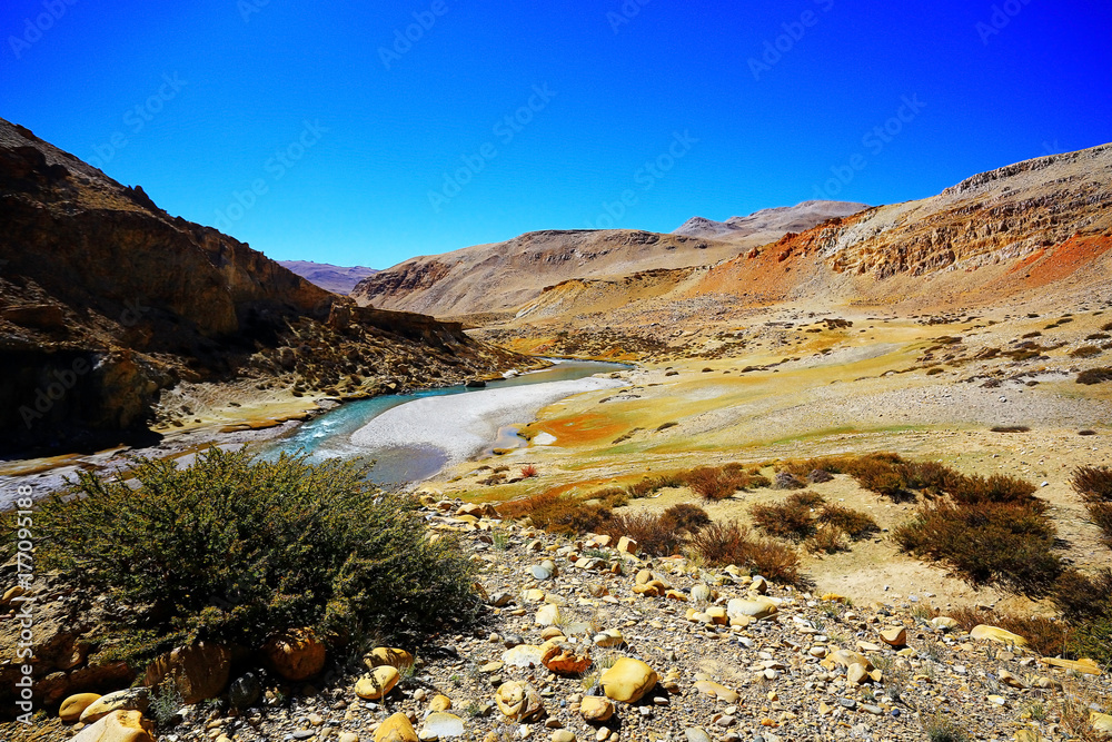 mountain river in tibet