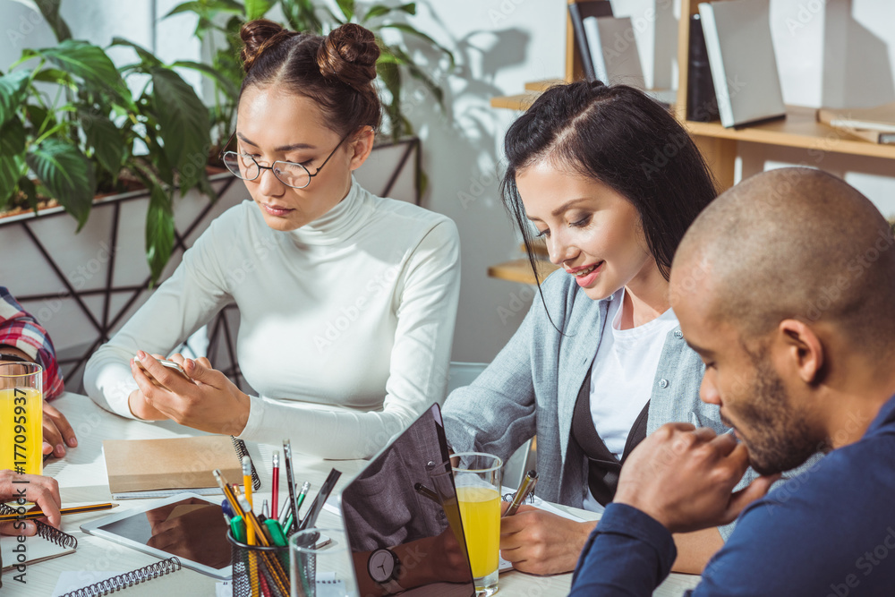 young multiethnic students