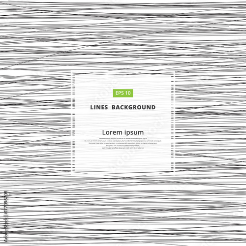 Black and white Abstract horizontal lines striped pattern