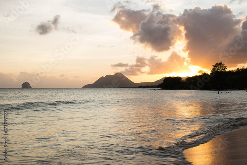 Martinique coucher de soleil