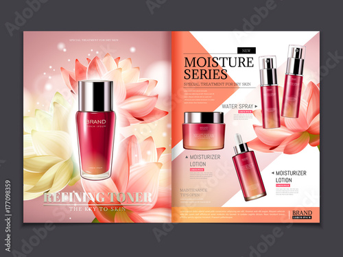 Cosmetic magazine template