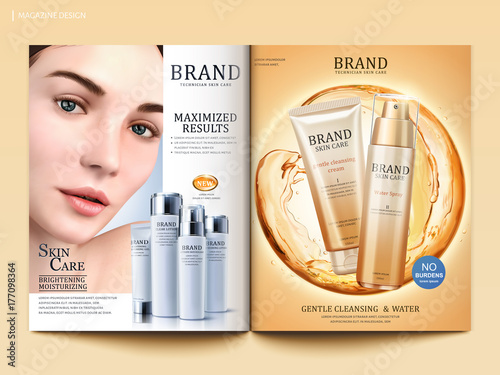 Cosmetic magazine template