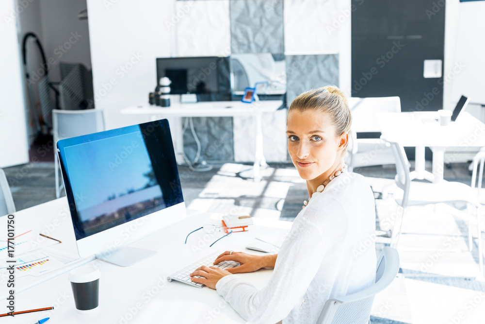 Elegant office worker